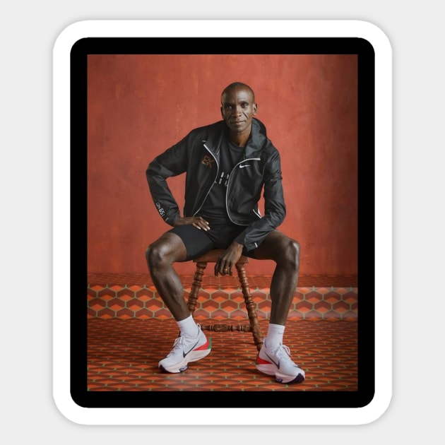 Eliud Kipchoge Sticker by BreanRothrock